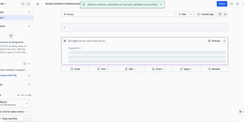 Análisis de datos con IA
